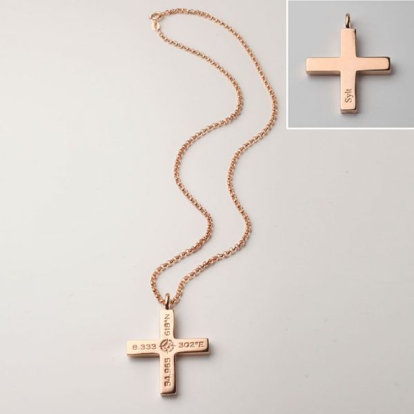 Anhänger mit Kette Sylt Sterling Silber rosé vergoldet