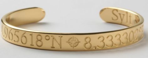 Armspange Sylt mit den Koordinaten 54.965618°N * 8.333302°E